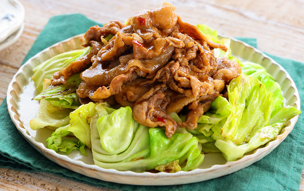 豚こまキャベツマウンテン