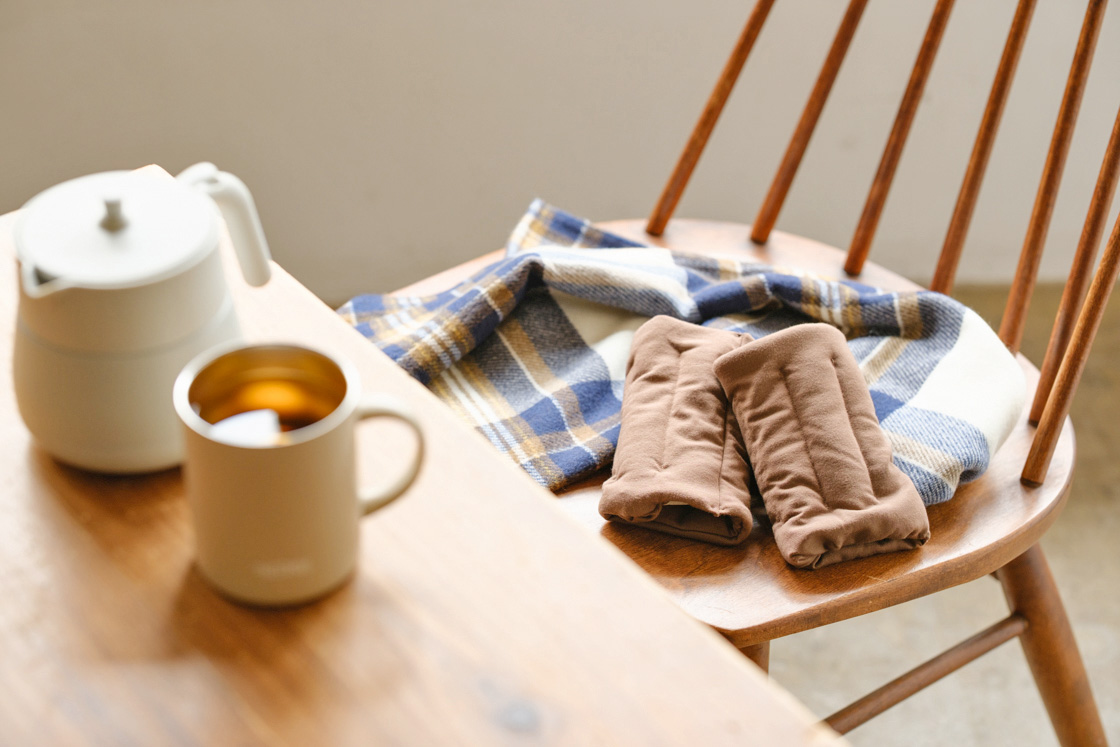 手首あったかビーズウォーマー利用シーン