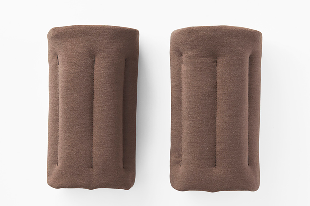 手首あったかビーズウォーマー(ブラウン/チャコール)