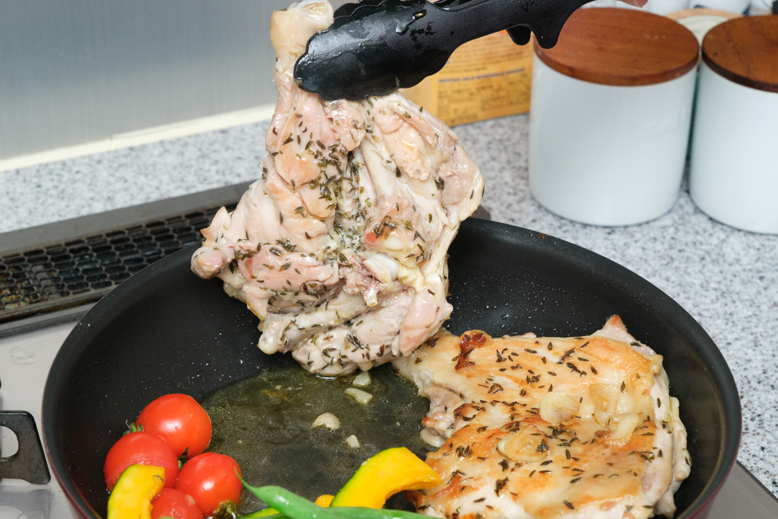 チキン調理工程4