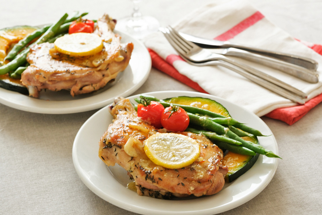 ローストチキン+アレンジソースの完成写真